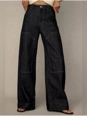 NWT Size 34  - Myra Low-Rise Tapered Jeans by Pilcro: Puddle Edition (US$ 148)